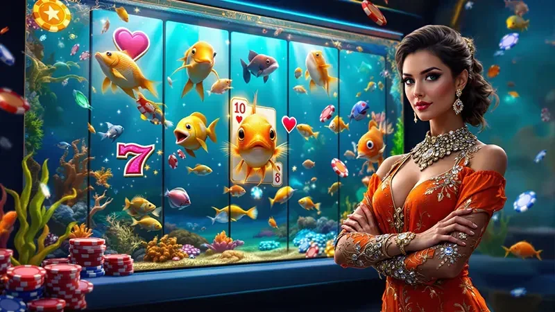 Tampilan permainan slot berwarna di AT777